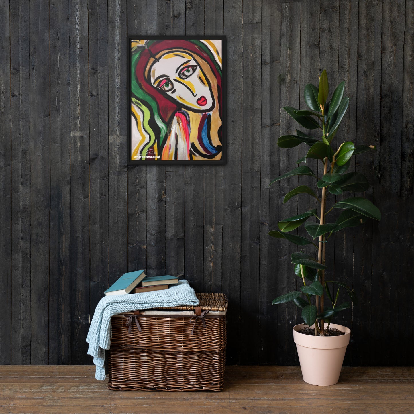 Saint Framed canvas