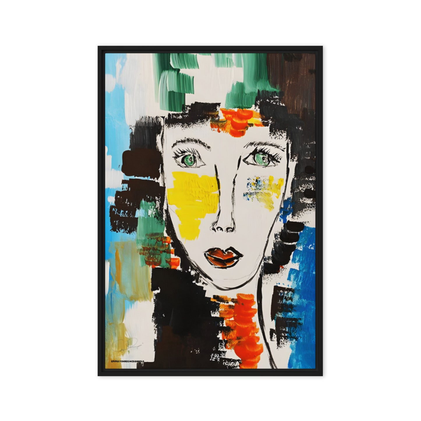 "I AM" Framed canvas