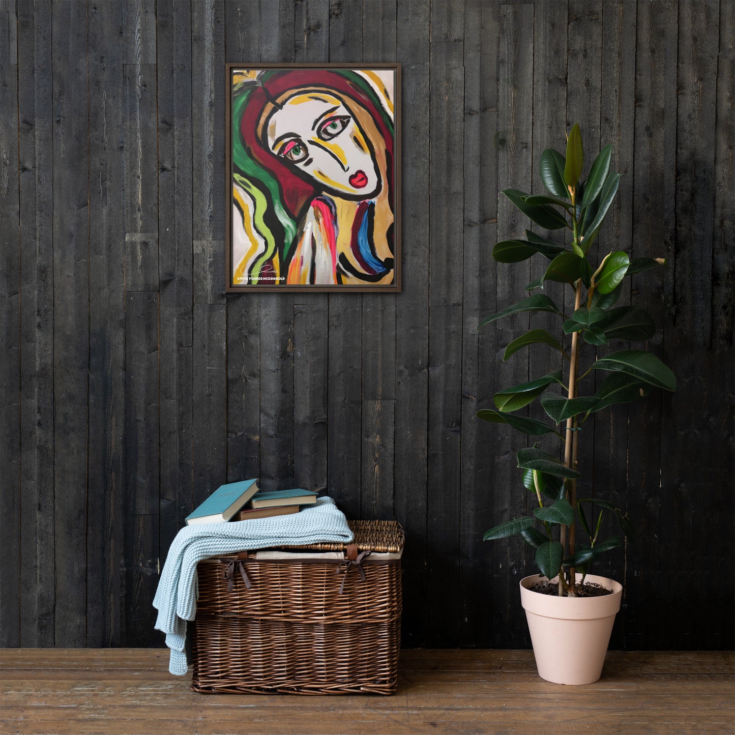 Saint Framed canvas