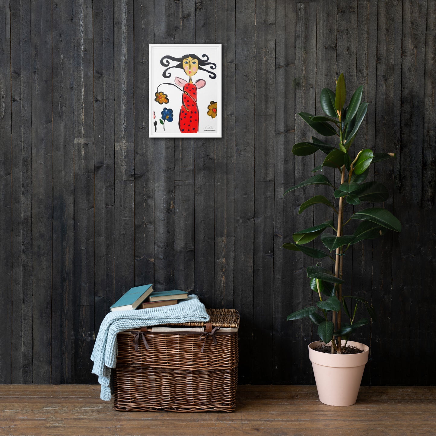 The Lady Bug Framed canvas