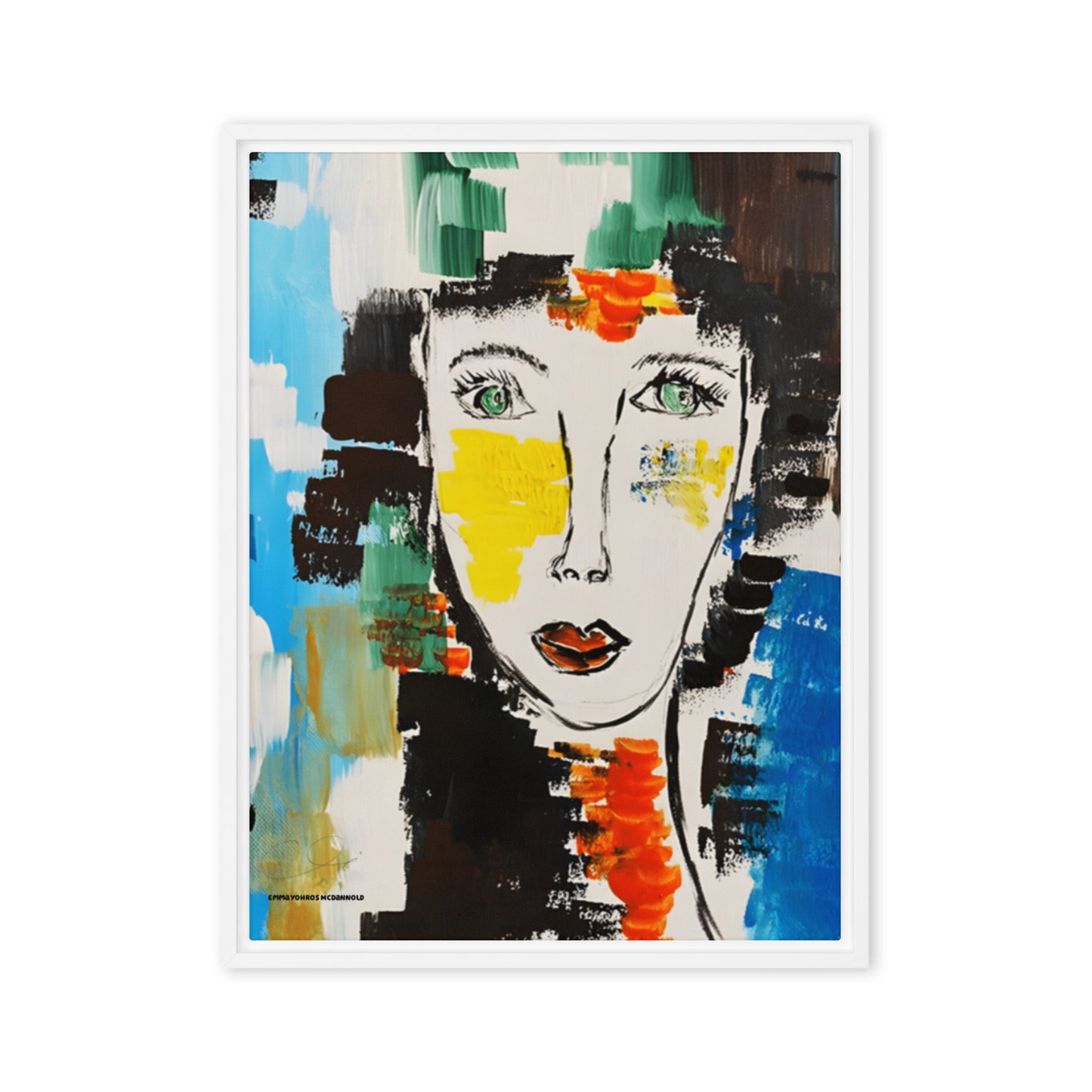 "I AM" Framed canvas
