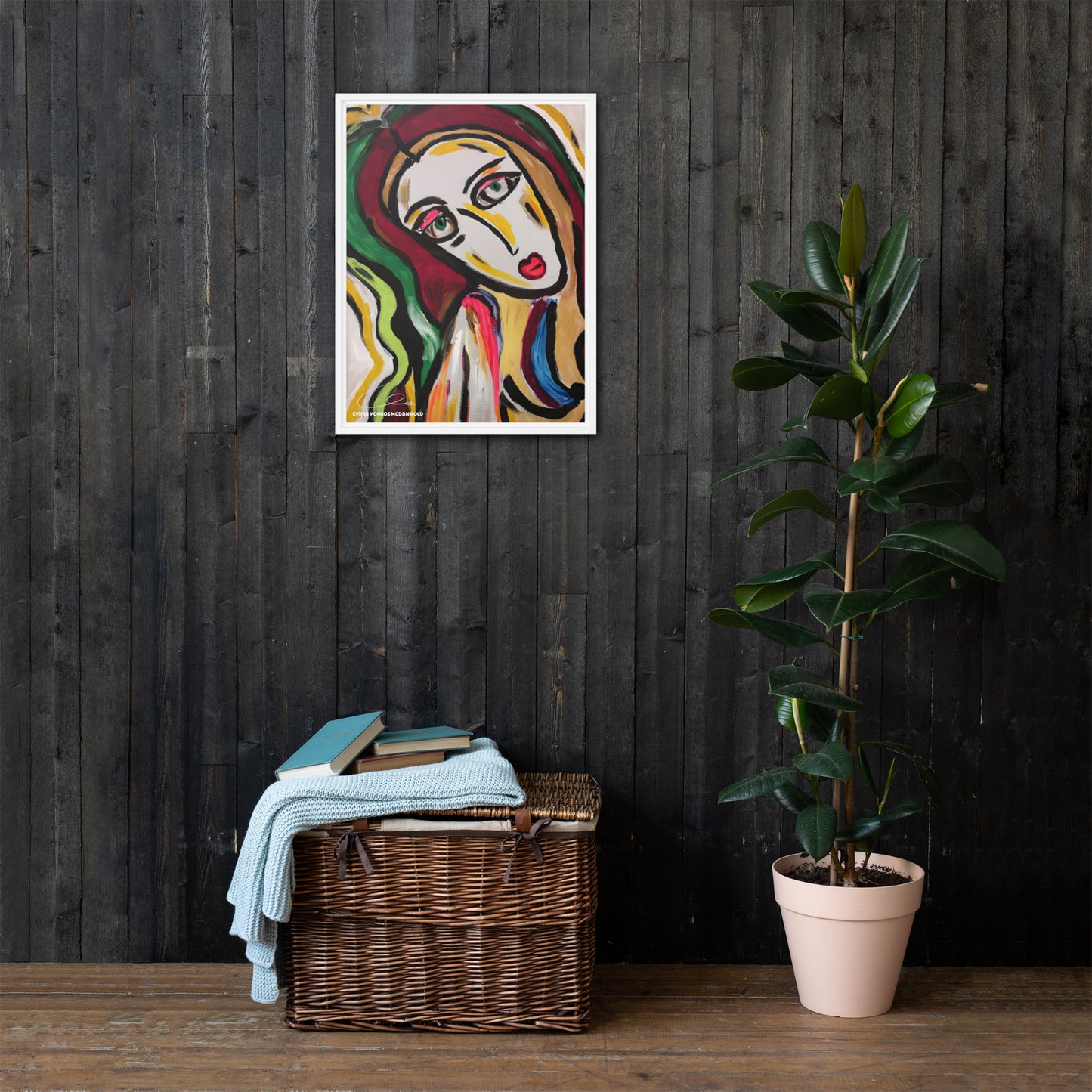 Saint Framed canvas
