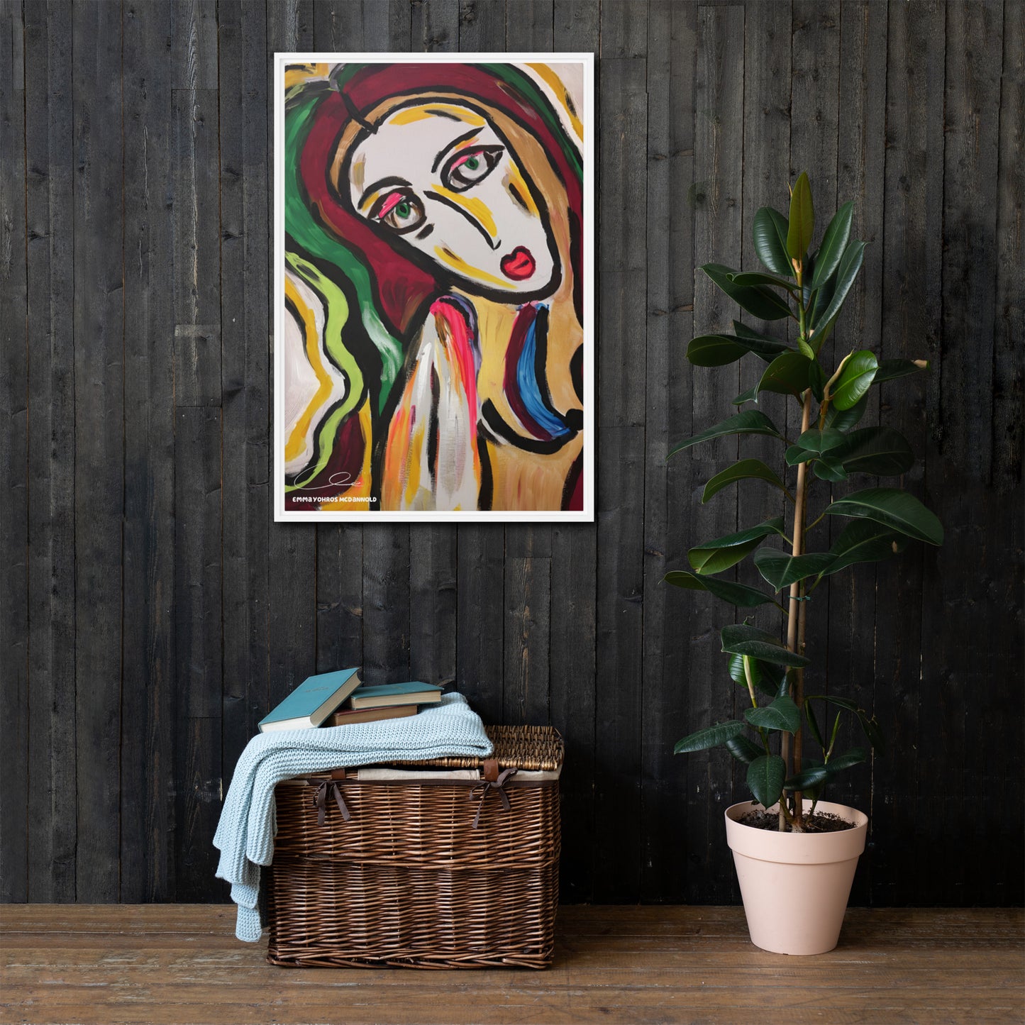 Saint Framed canvas