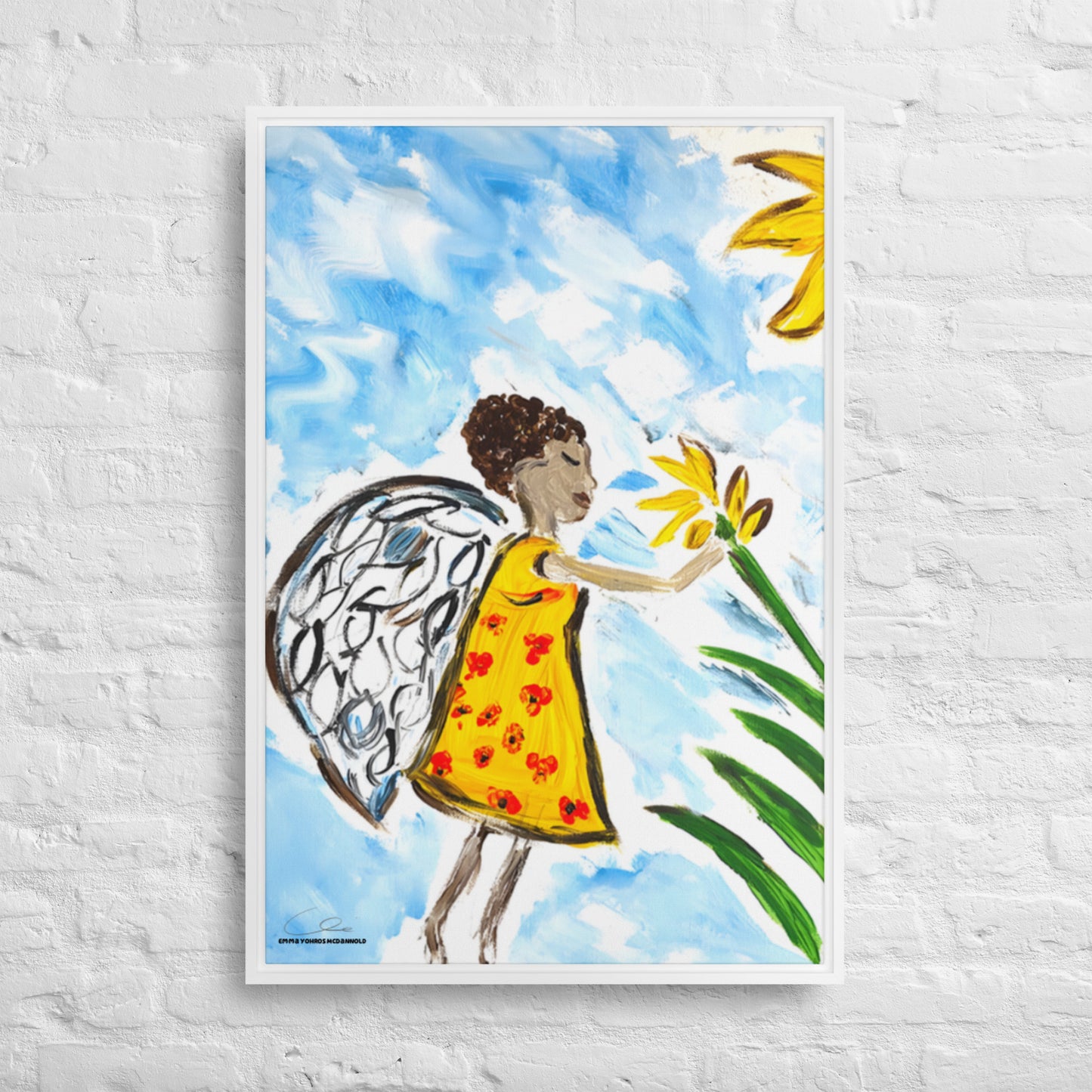 Flowers From Heaven Framed canvas