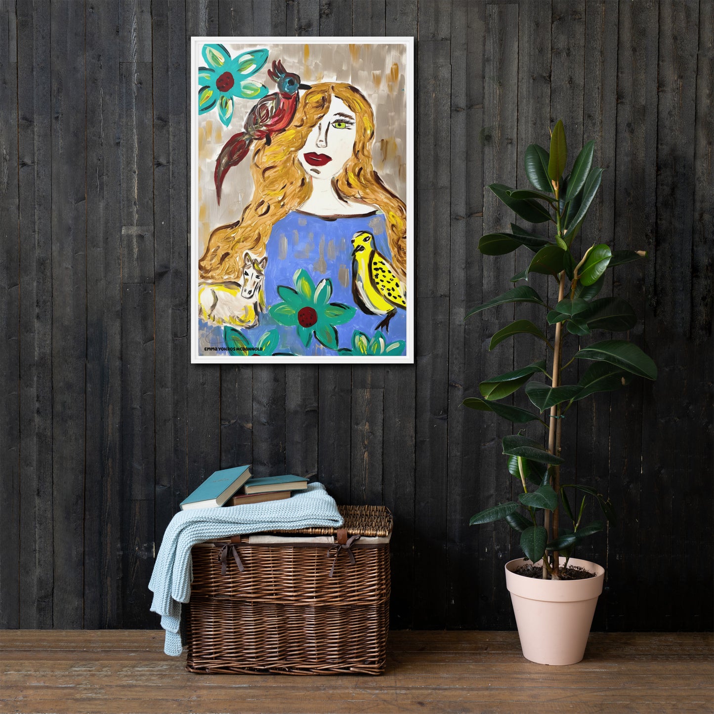 Mother Earth Framed canvas