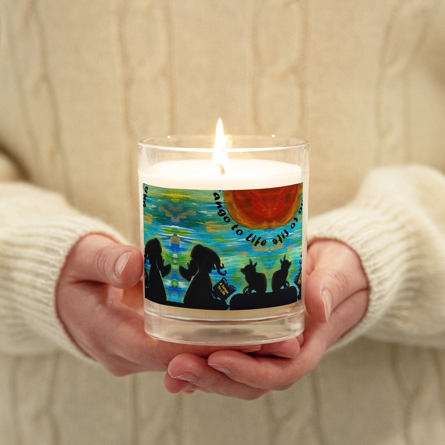 A Tango To Life 2 Glass jar soy wax candle