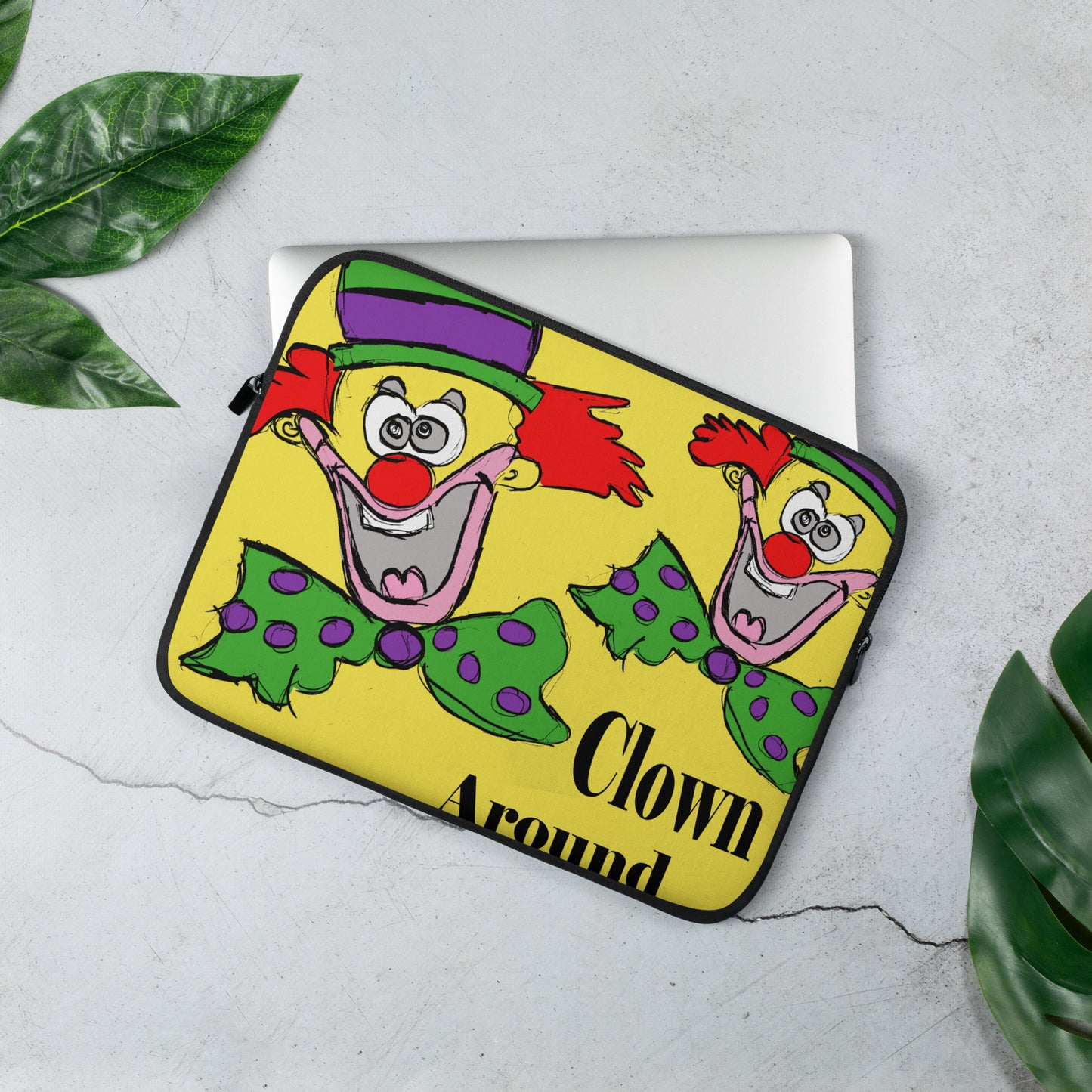 Clown Around Town Laptop Sleeve