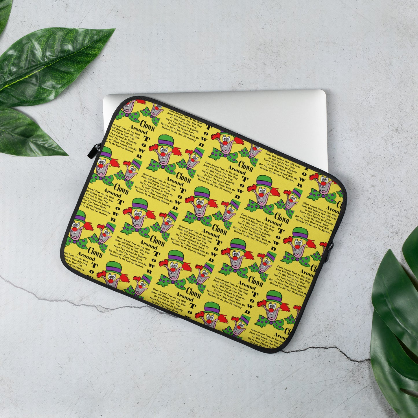 Clown Around Town Laptop Sleeve