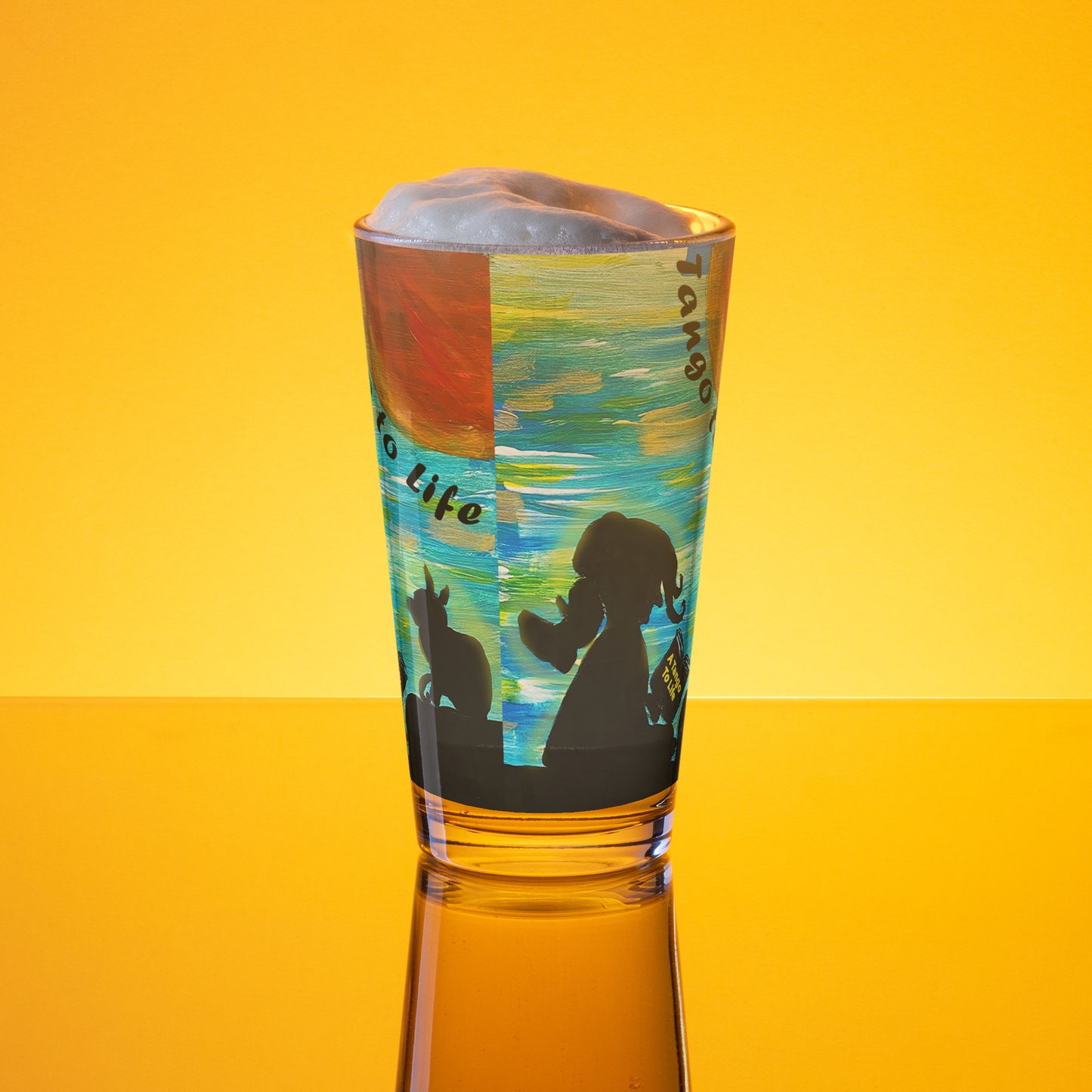A Tango To Life 2 Shaker pint glass