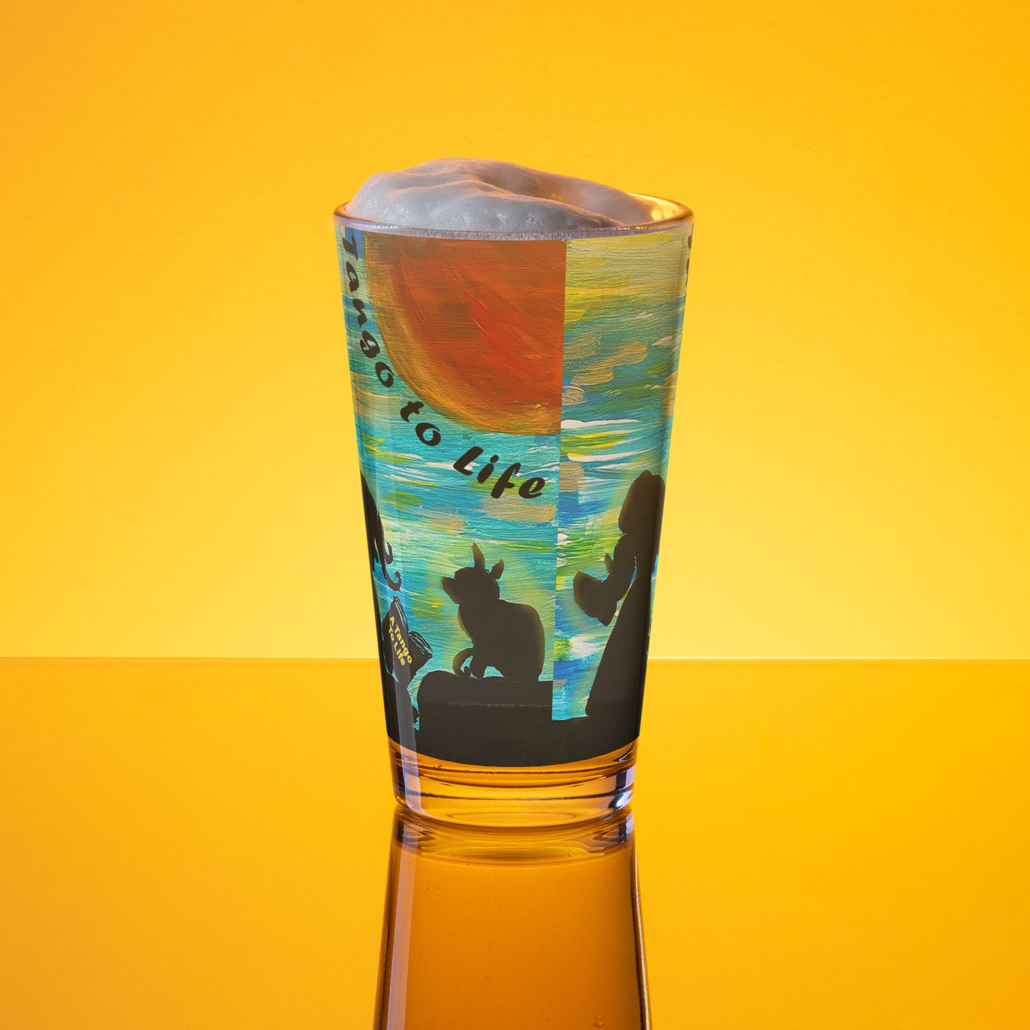 A Tango To Life 2 Shaker pint glass