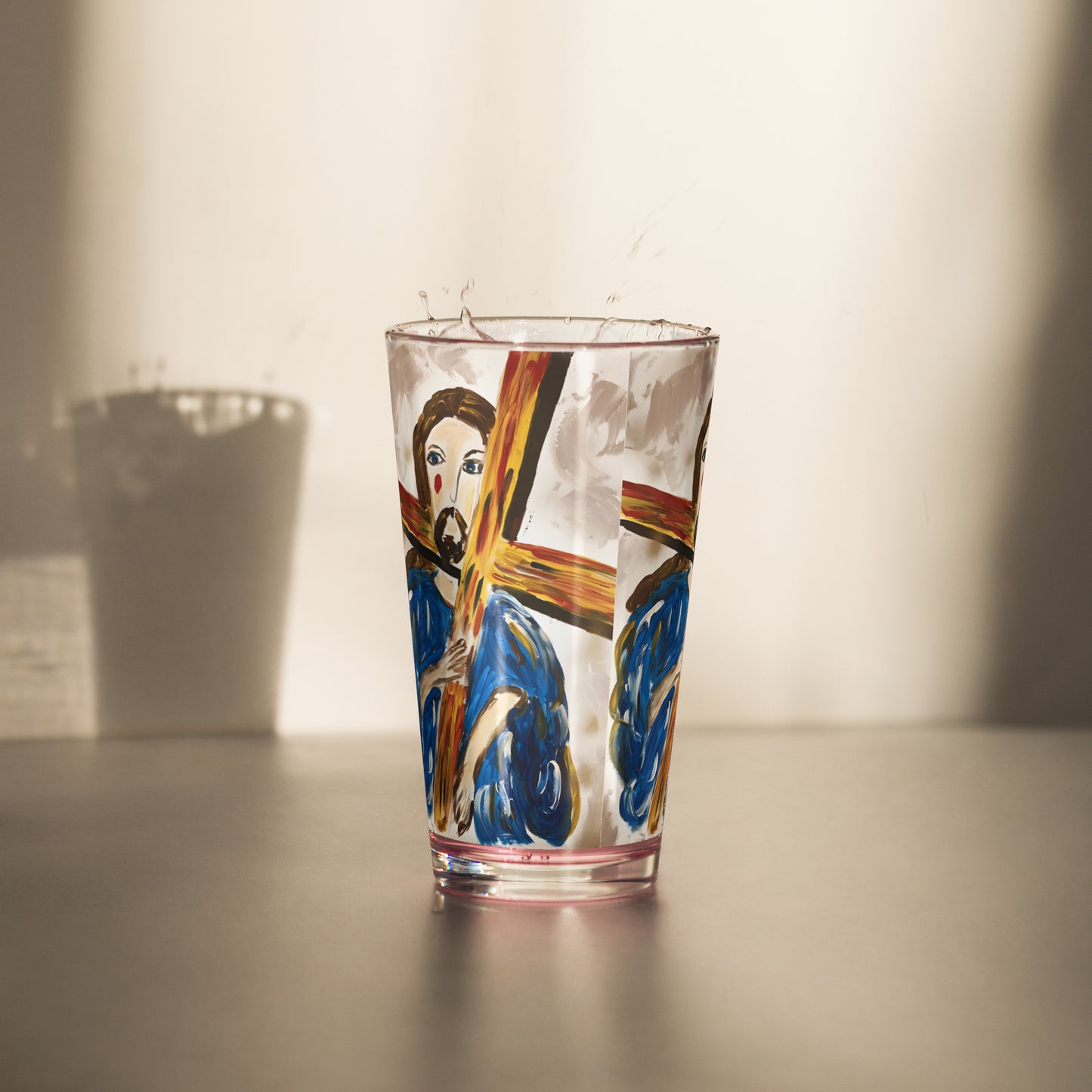 Jesus Shaker pint glass