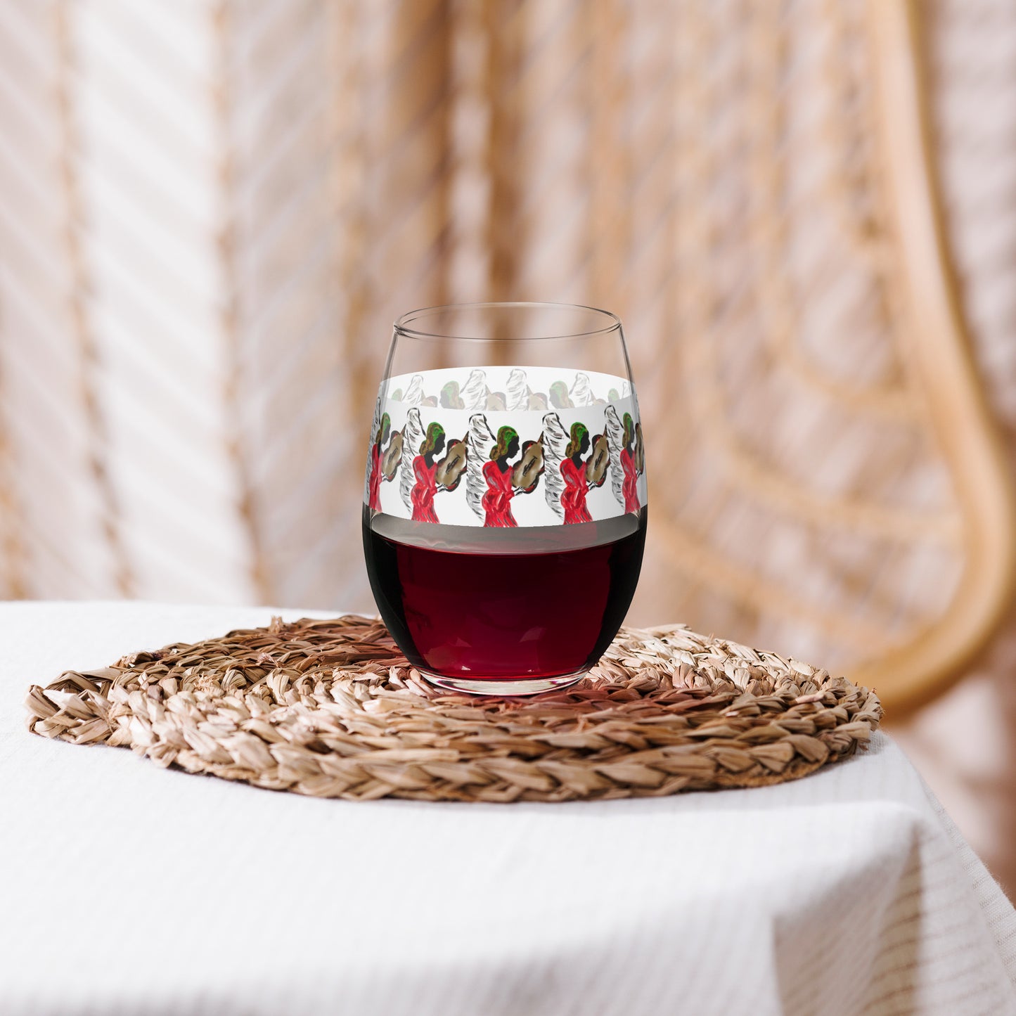Angel Of My Dreams Stemless wine glass