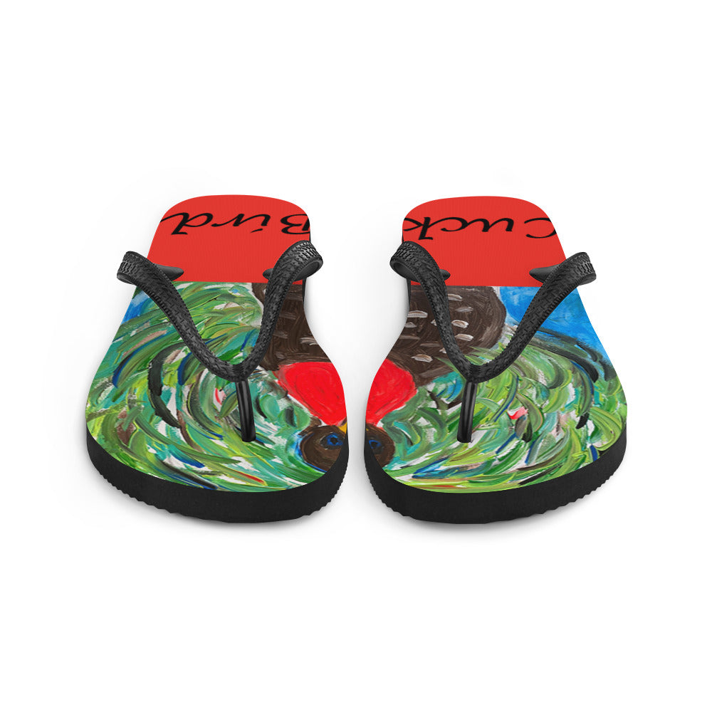Cuckoo Bird Flip-Flops