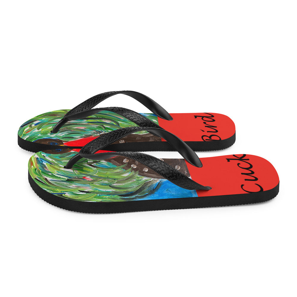 Cuckoo Bird Flip-Flops