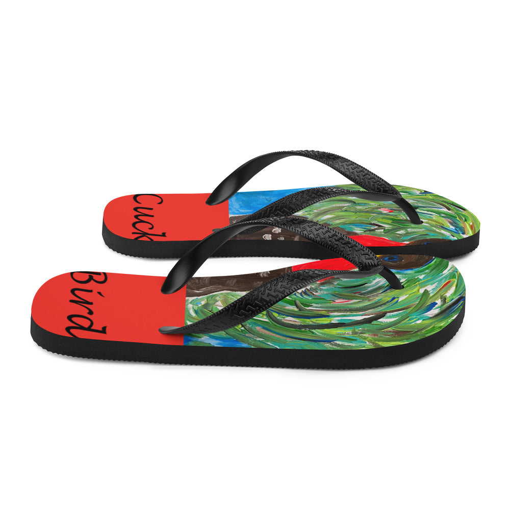 Cuckoo Bird Flip-Flops