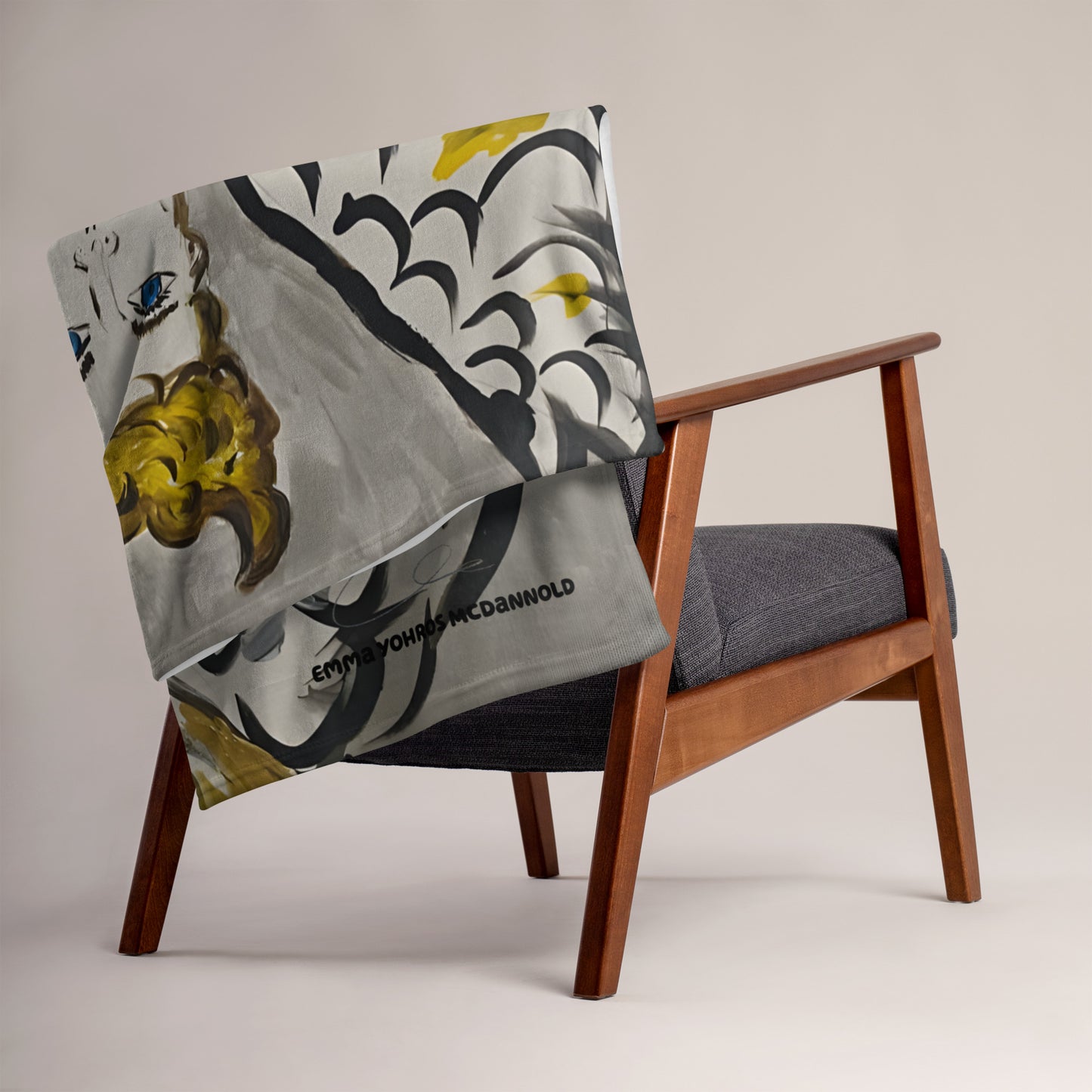 Fallen Feather Throw Blanket - A Tango to Life