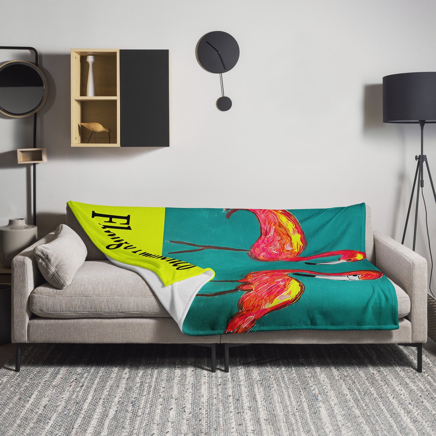 Flamingo Flamenco Throw Blanket - A Tango to Life