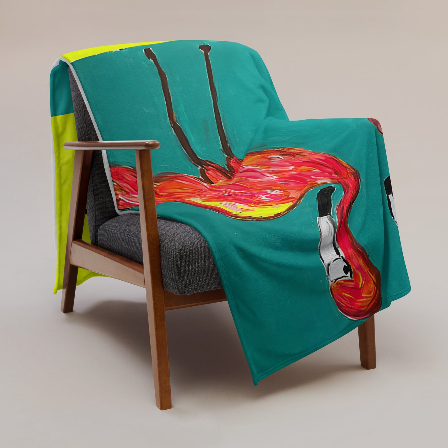 Flamingo Flamenco Throw Blanket - A Tango to Life