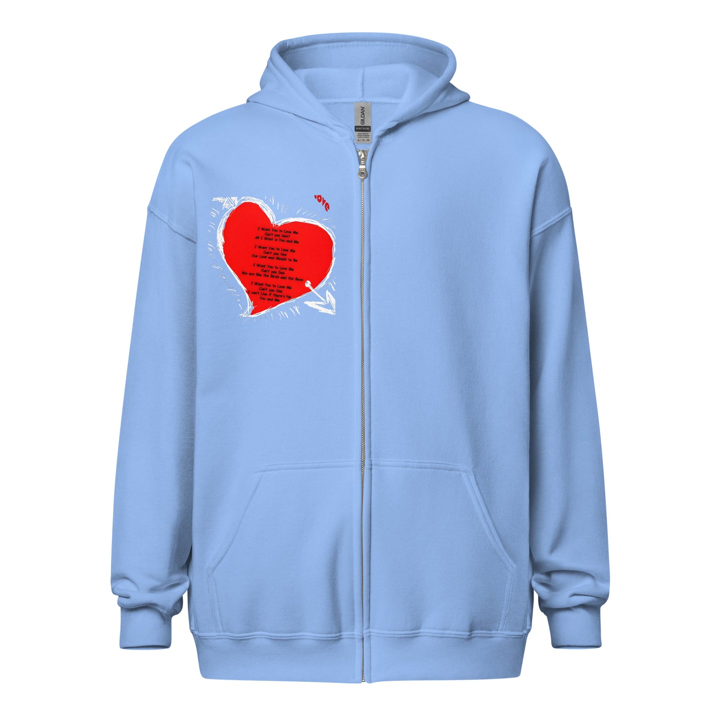 I Want Your Love Unisex heavy blend zip hoodie