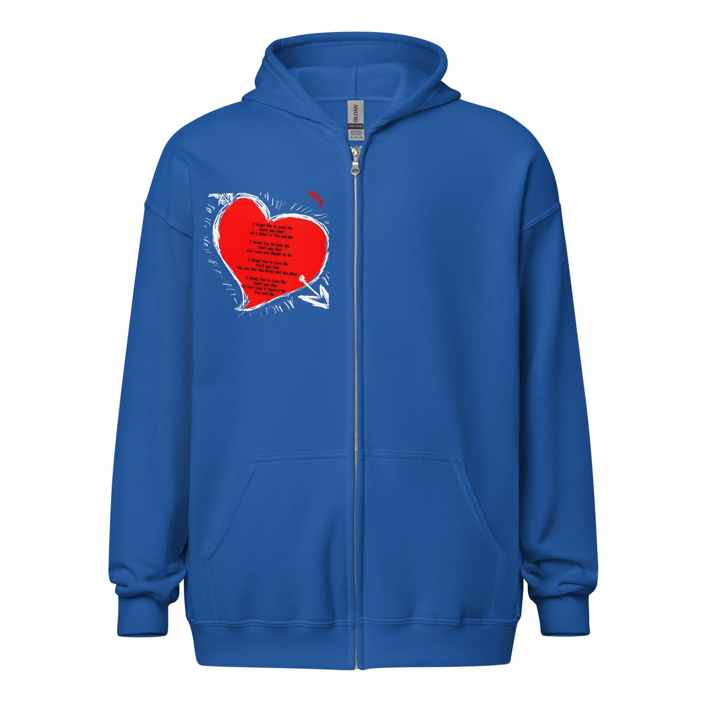 I Want Your Love Unisex heavy blend zip hoodie