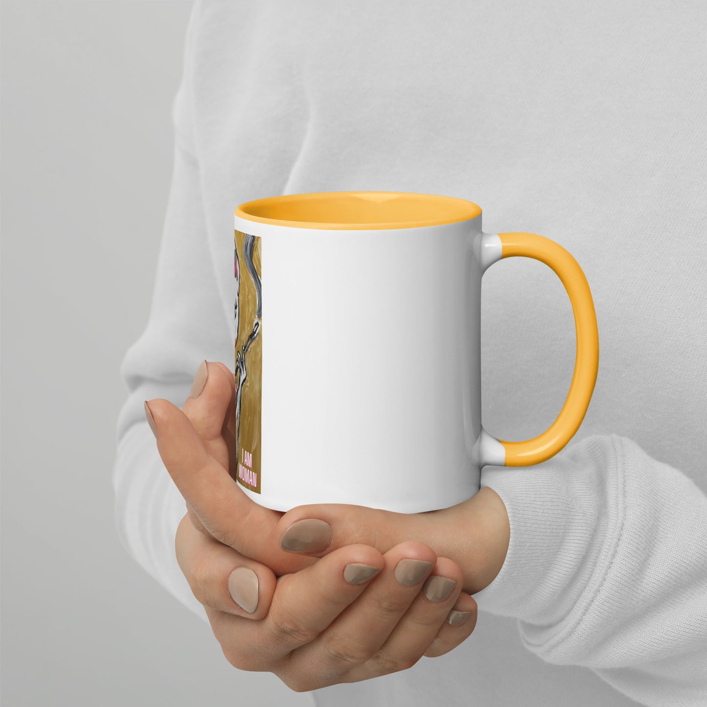 I Am Woman Mug with Color Inside - A Tango to Life