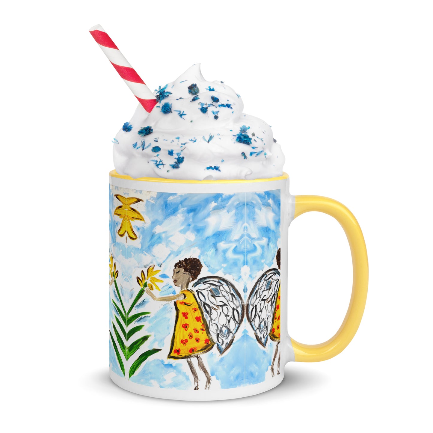 Flowers From Heaven Mug with Color Inside