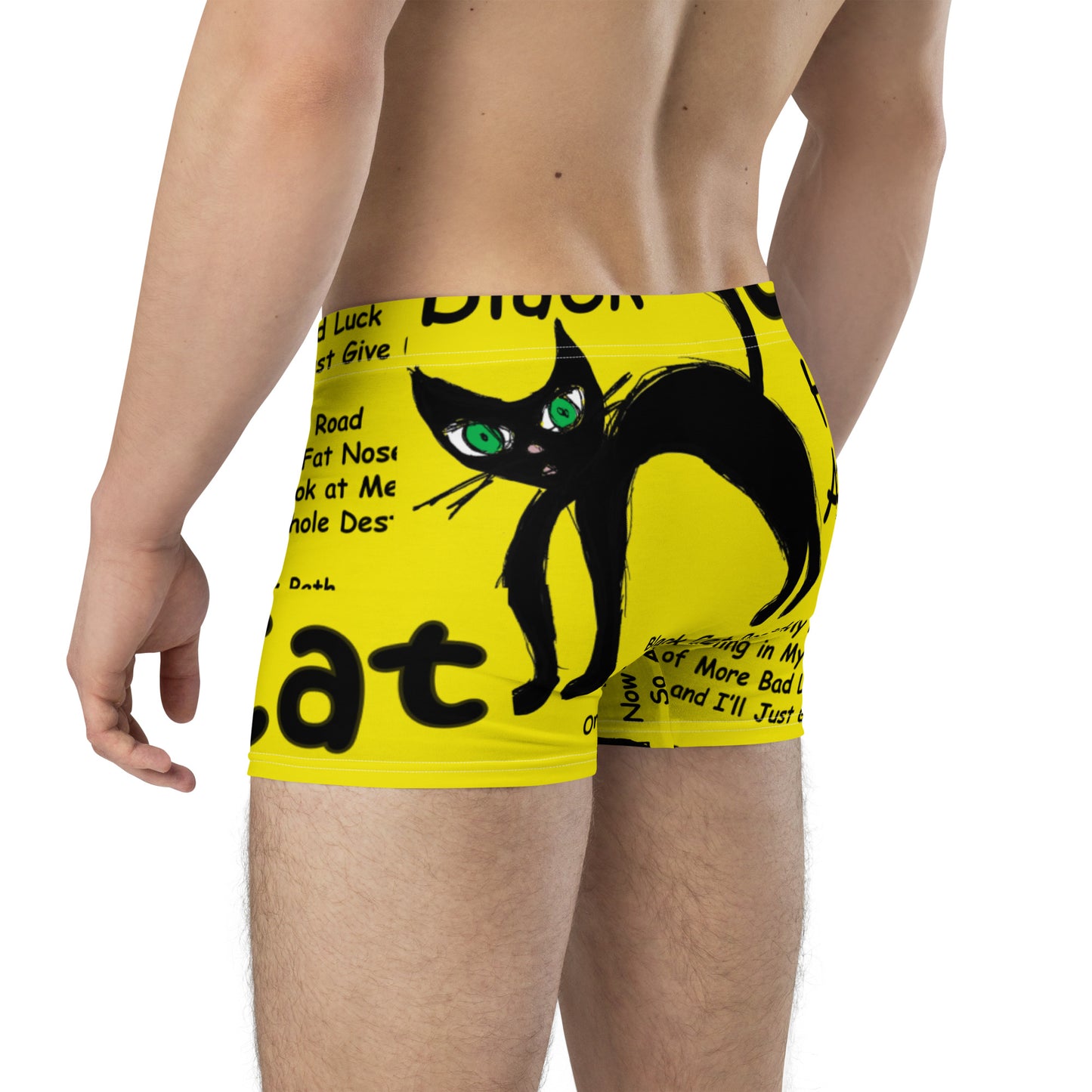 Black Cat Heart Attack Boxer Briefs