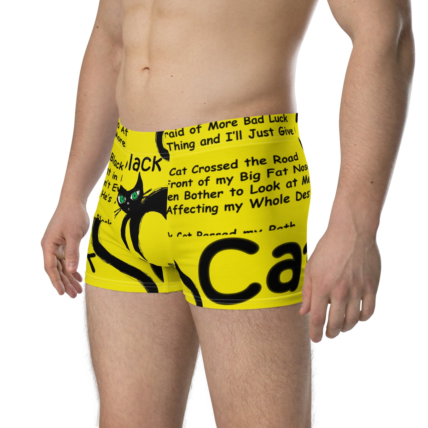 Black Cat Heart Attack Boxer Briefs