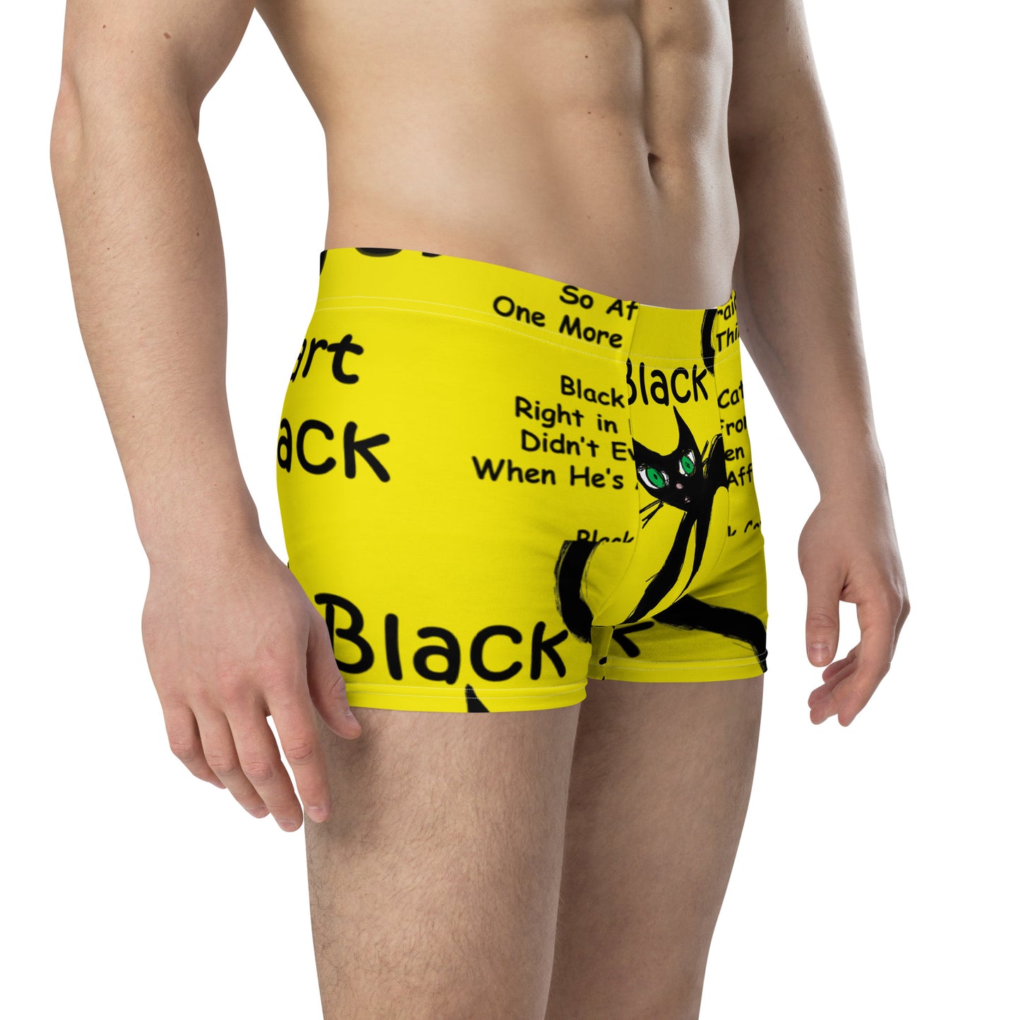 Black Cat Heart Attack Boxer Briefs