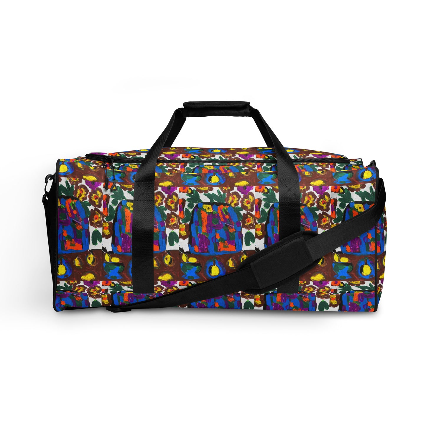 Flowers on the Table Duffle bag