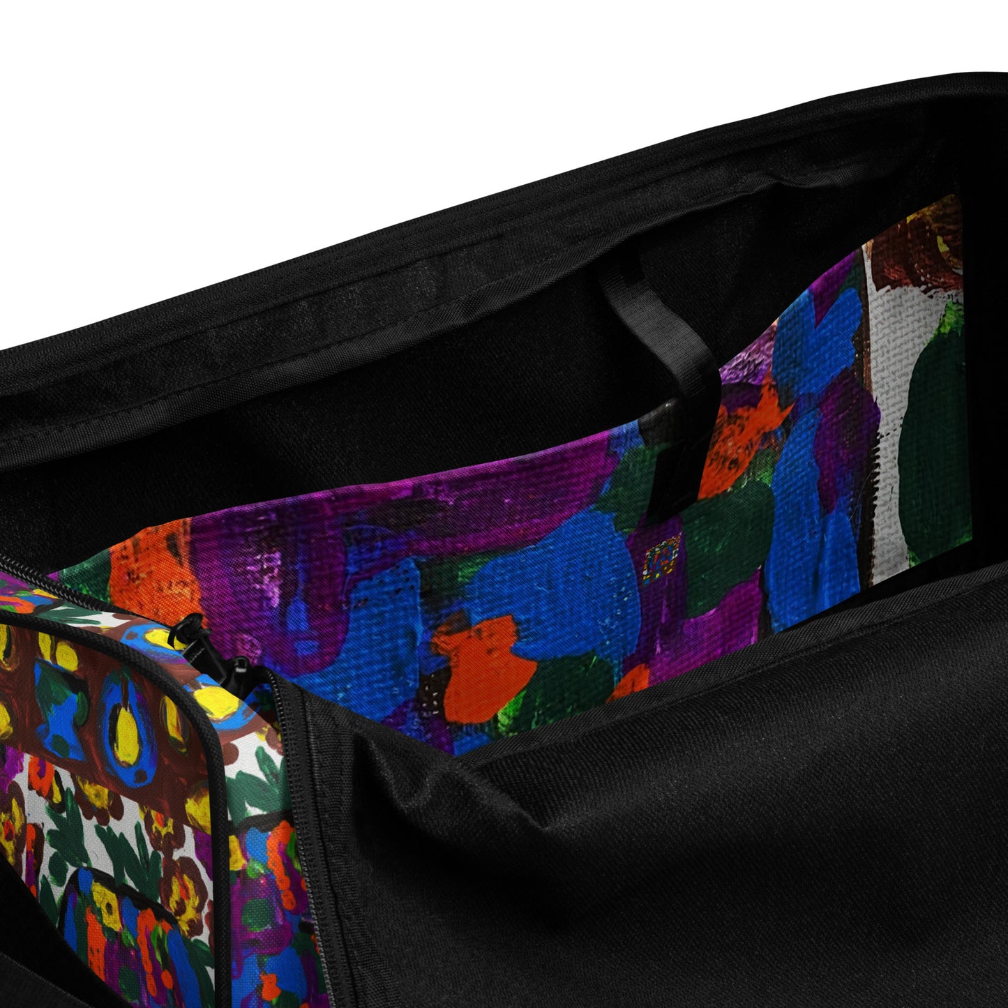 Flowers on the Table Duffle bag