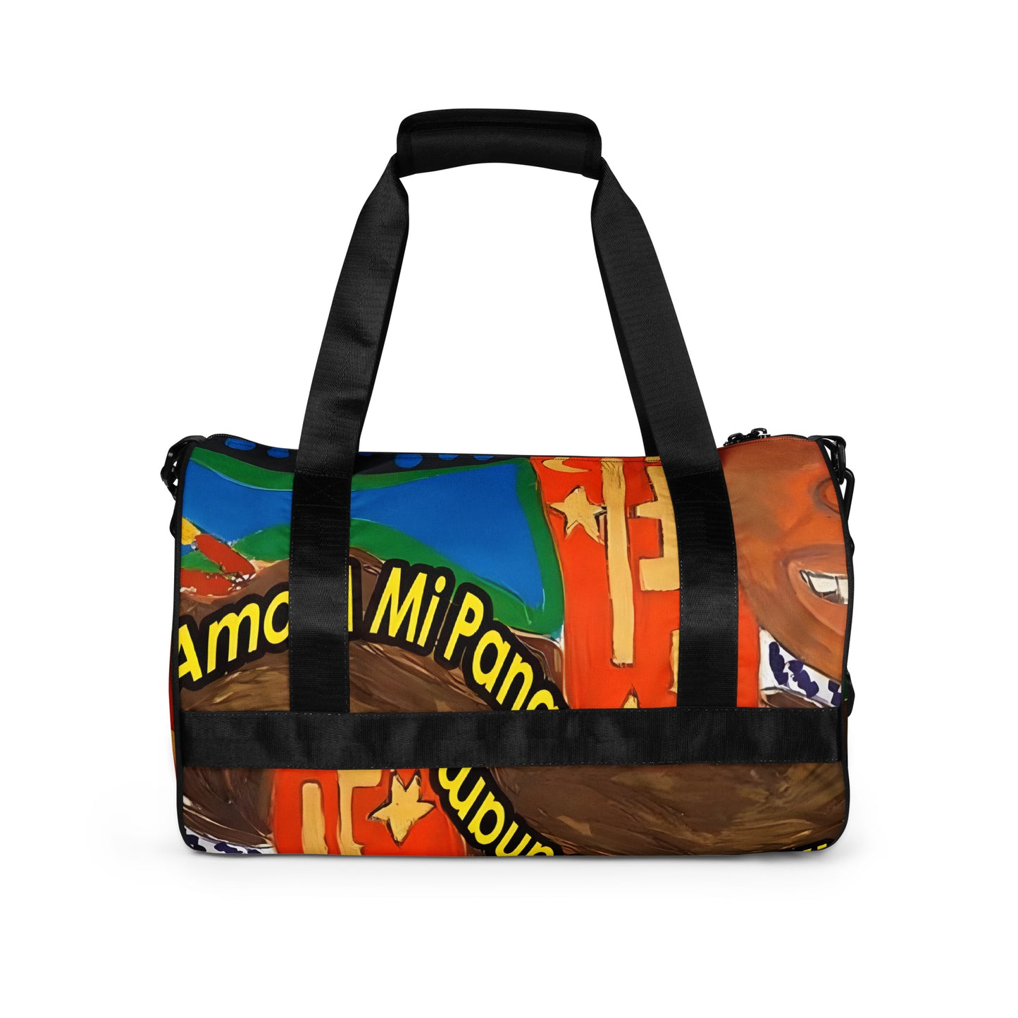 I Love My Panama All-over print gym bag