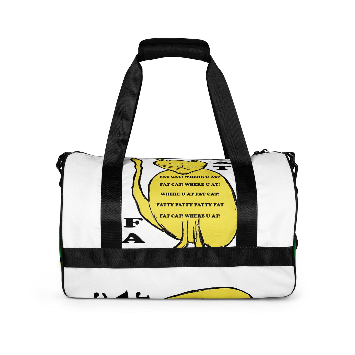 Fat Cat All-over print gym bag