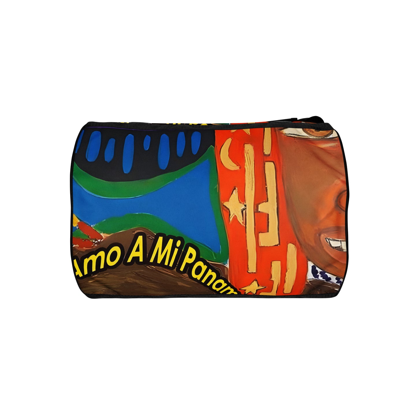 I Love My Panama All-over print gym bag