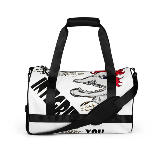 You Lack Integrity All-over print gym bag