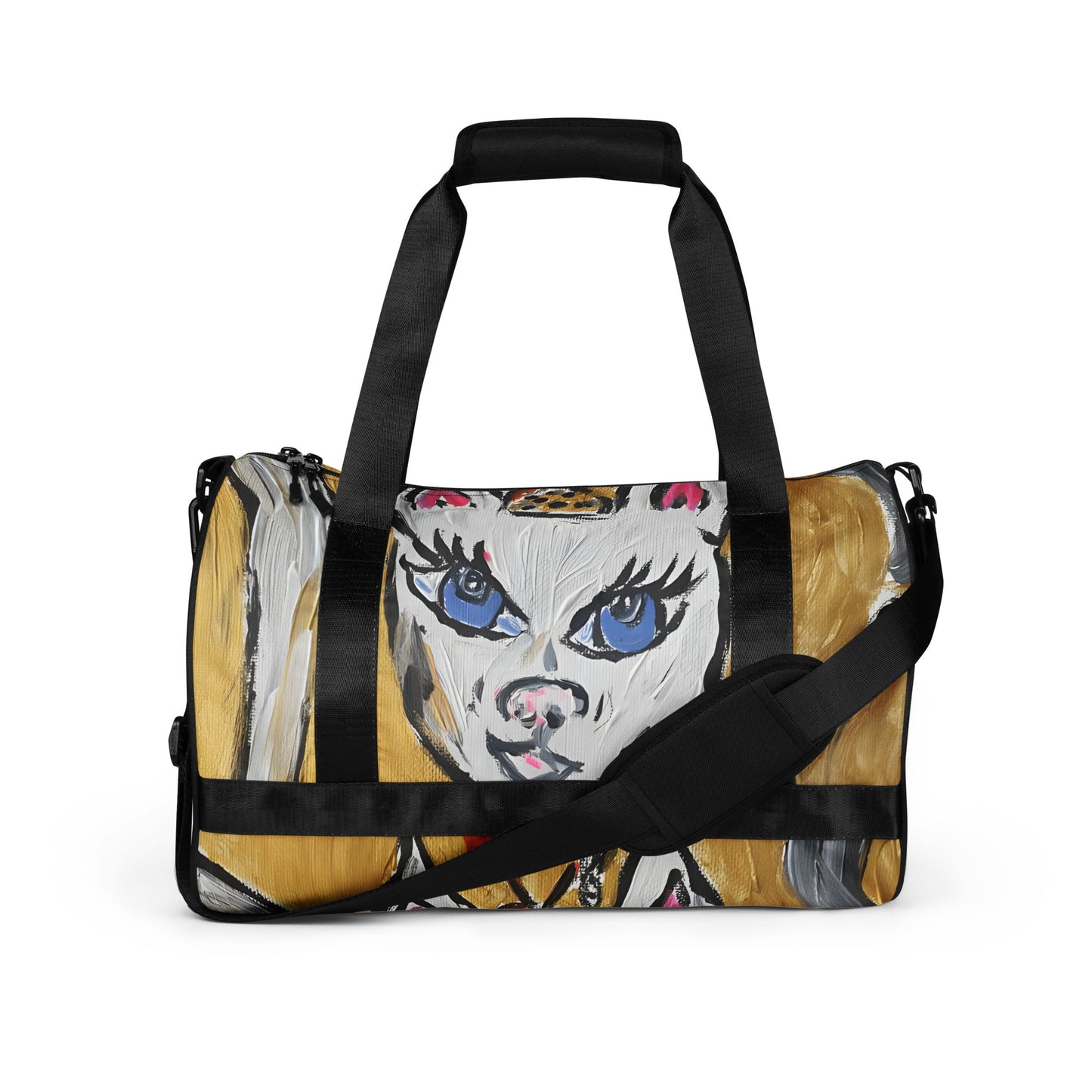 I Am Woman All-over print gym bag