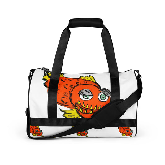 Piranha All-over print gym bag