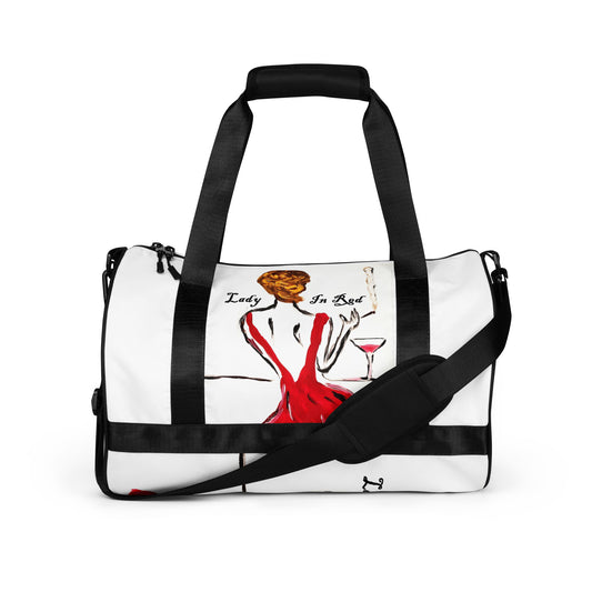 Lady In Red All-over print gym bag