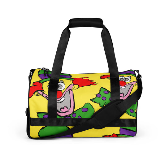 Clown Around Town All-over print gym bag