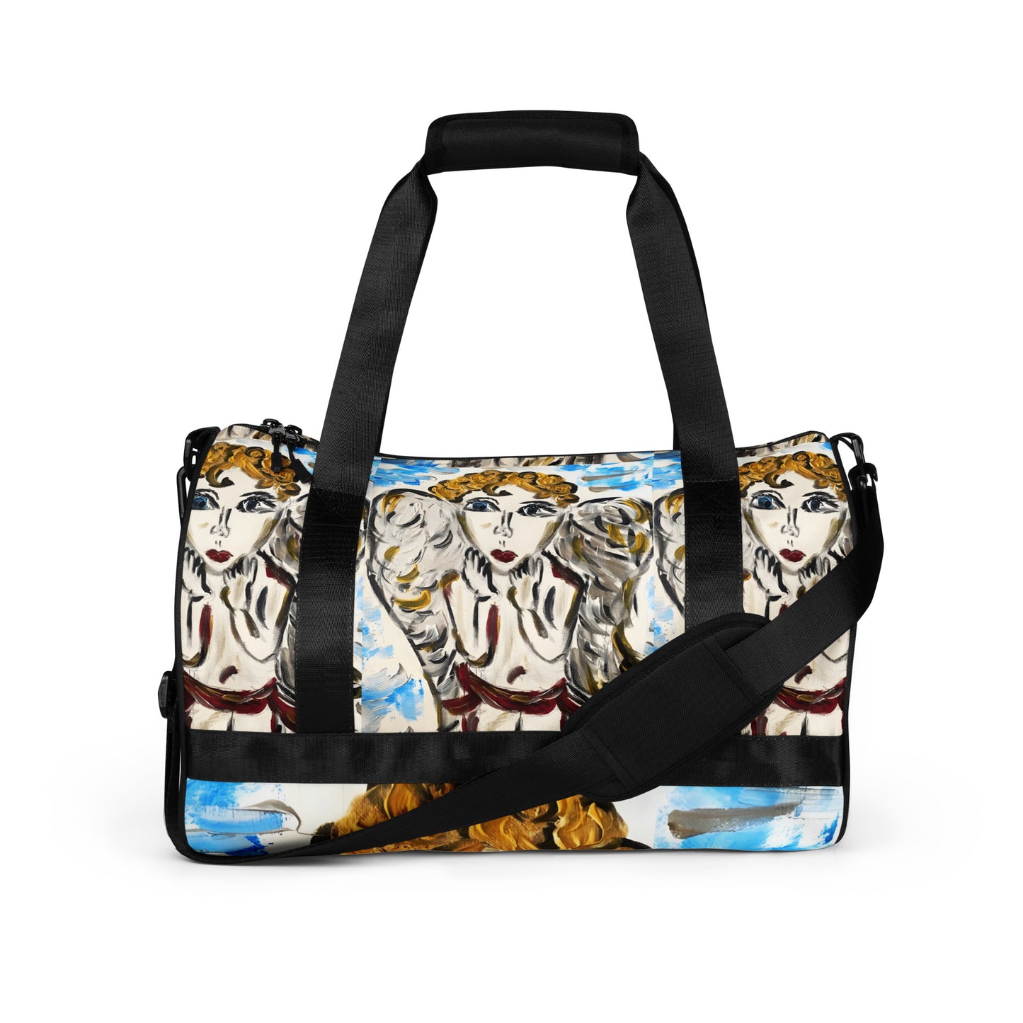 Your Little Angel Is Me All-over print gym bag