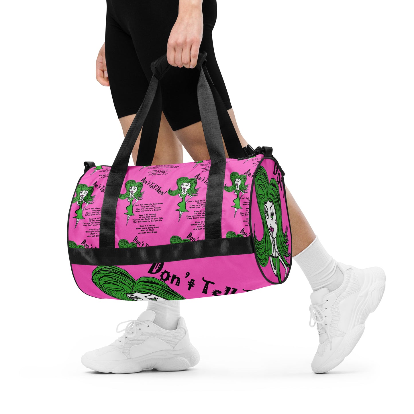 Don't Tell Them All-over print gym bag