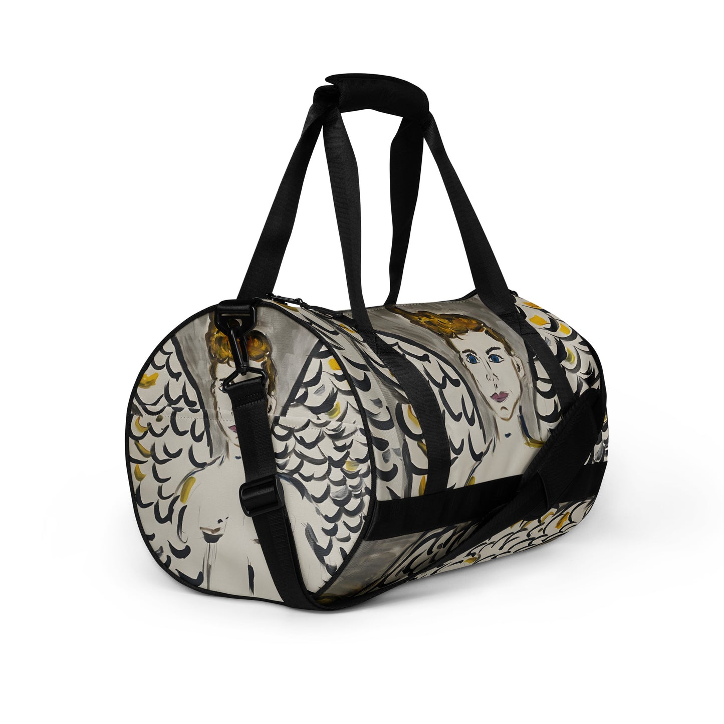 Fallen Feather All-over print gym bag