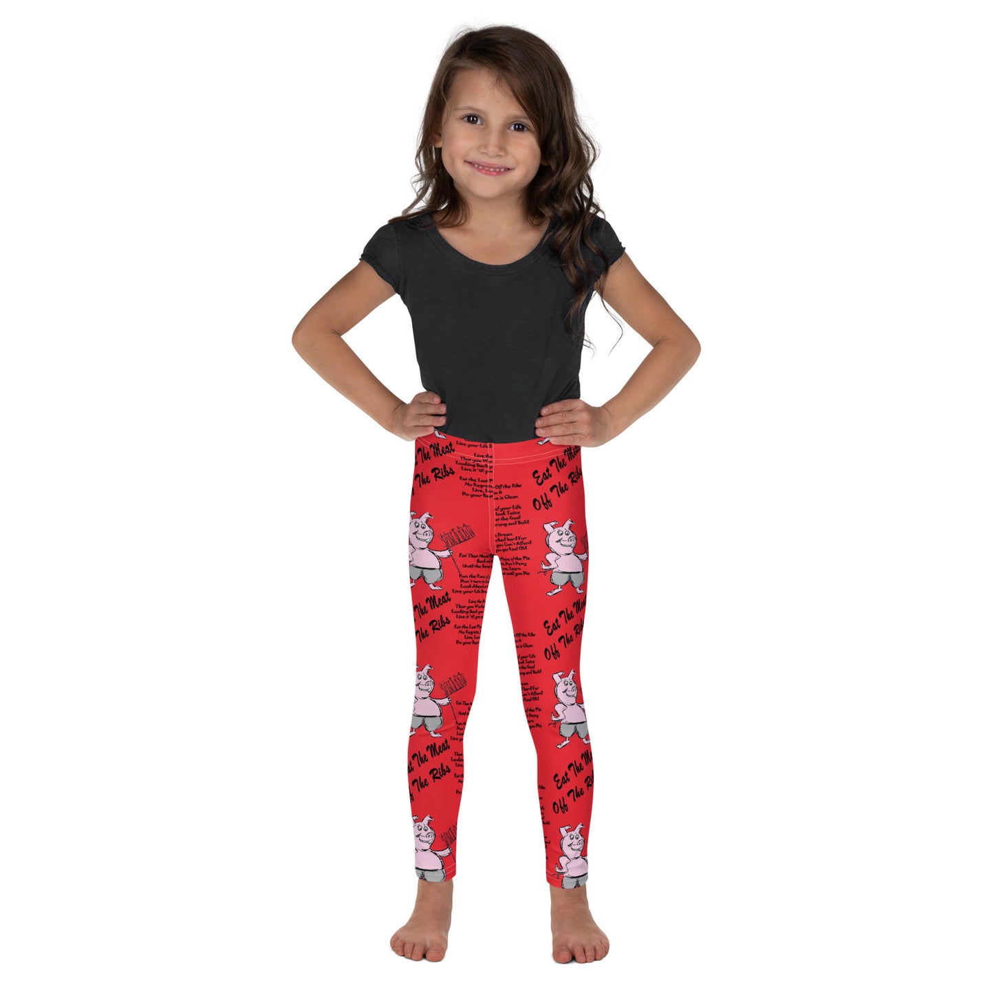 Eat The Meat Off The Ribs Kid's Leggings