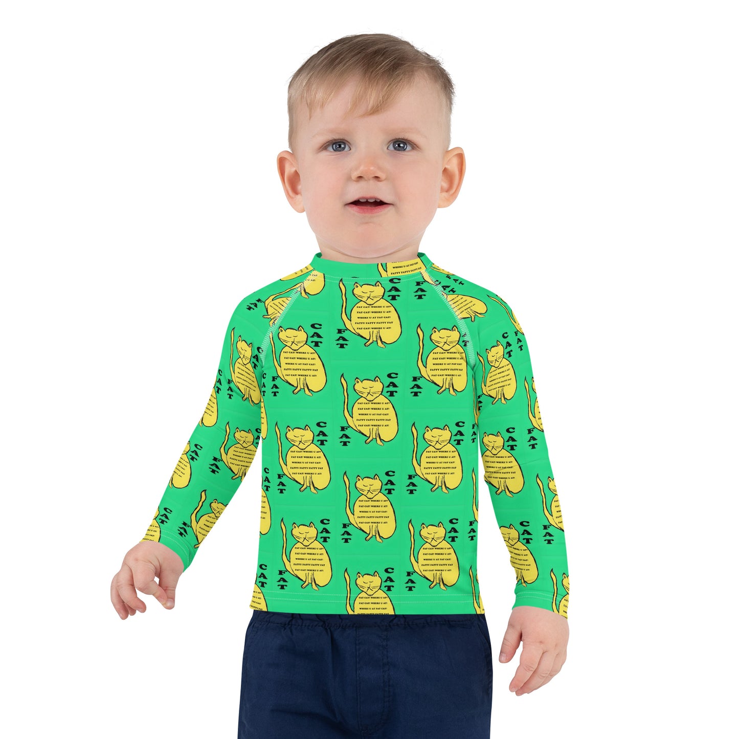 Fat Cat Kids Rash Guard