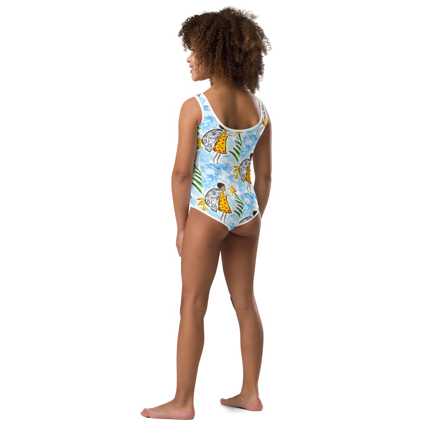 Flowers From Heaven All-Over Print Kids Swimsuit