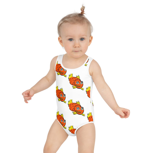 Piranha All-Over Print Kids Swimsuit