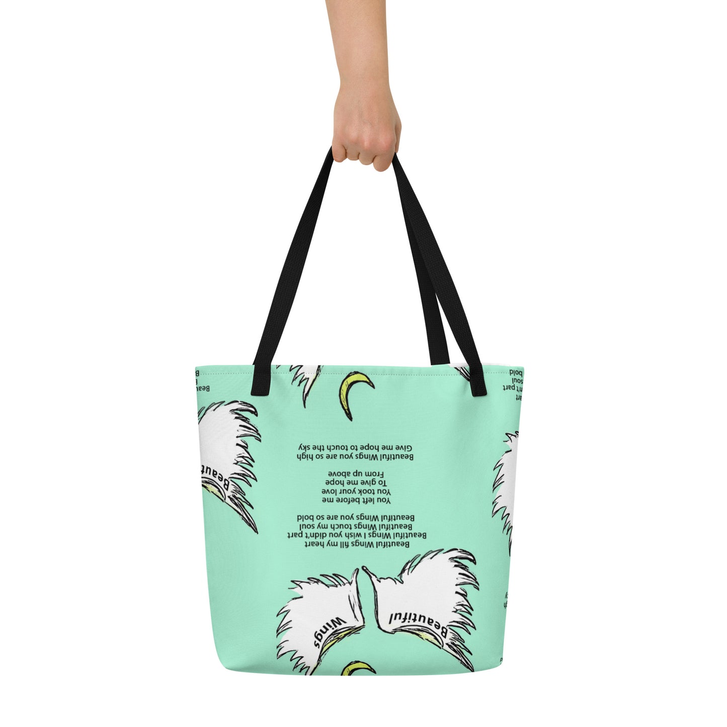 Beautiful Wings All-Over Print Large Tote Bag