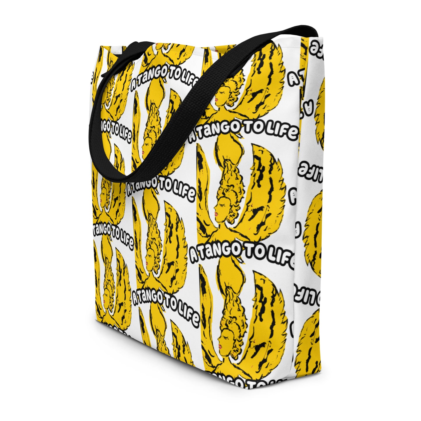 Stuck Up All-Over Print Large Tote Bag