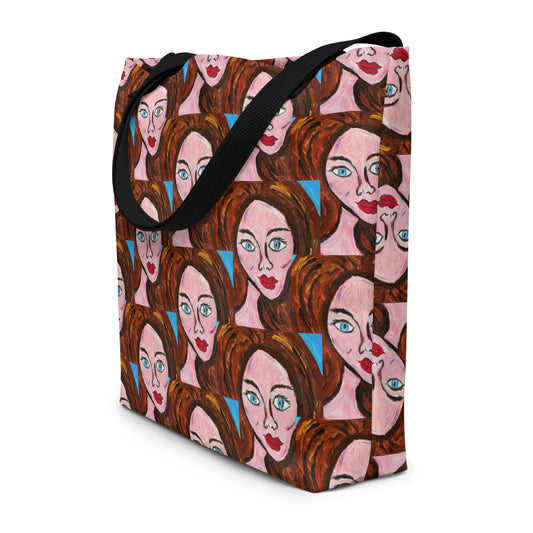 I'm In Love With You All-Over Print Large Tote Bag