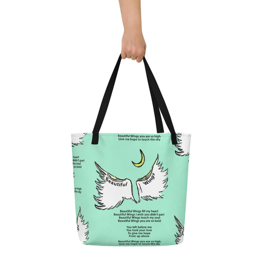 Beautiful Wings All-Over Print Large Tote Bag